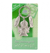 Schlüsselanhänger 009 Schutzengel silber