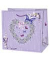 Geschenktasche 22325 TQ Lavendelherz, allgemein, Kordelband mit Geschenkanhänger, Lavendelherz, 150mm x 145mm