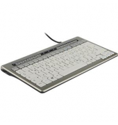 S-board 840 Design Tastatur UK QWERTY USB silber-weiss