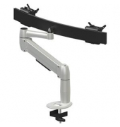 Monitorarm Space Beam Dual 3-8KG Klemme silber
