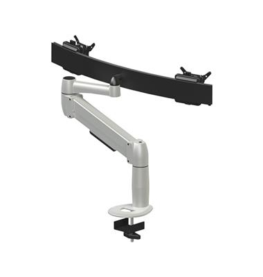 Monitorarm Space Beam Dual 3-8KG Klemme silber
