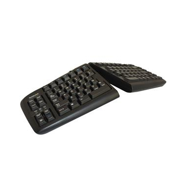 Goldtouch PS2 Split Tastatur FR AZERTY FR USB schwarz