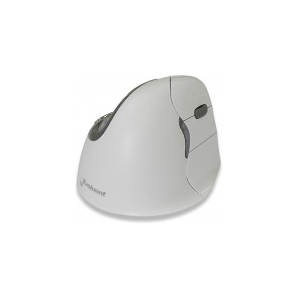 8717399997164 - Evoluent4 Mouse White Bluetooth (Right Hand) - rechts - Optisch - Bluetooth - 2600 DPI - Grau