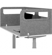 160x60x60cm Schutzwand U-Form hellgrau Schutzwand