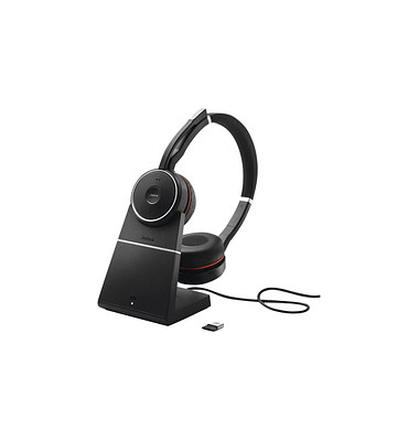 Jabra Evolve 75 SE UC mit Ladestation Headset schwarz