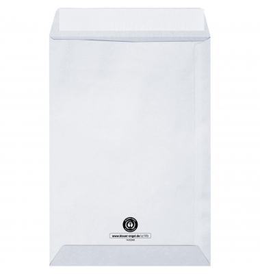 Versandtaschen oeco 2980, C5, mit Fenster, haftklebend, 90g, weiß