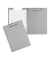 Klemmbrettmappe 2339295, A4, silber, Karton mit Kunststoff&uuml;berzug, inkl Aufh&auml;nge&ouml;se