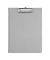 Klemmbrettmappe mit Folienüberzug 2339295, A4, silber, Karton mit Kunststoffüberzug, inkl Aufhängeöse
