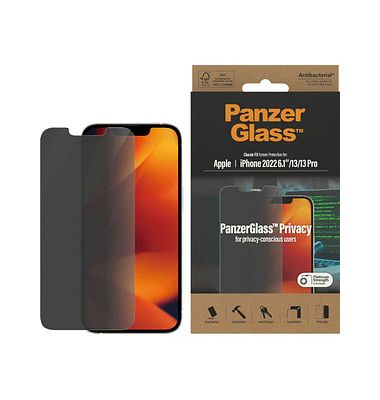 PanzerGlass™ Display-Blickschutzglas für Apple iPhone 13, iPhone 13 Pro, iPhone 14