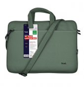 Trust Laptoptasche Bologna Slim Kunstfaser grün 24450 bis 40,6 cm (16 Zoll)