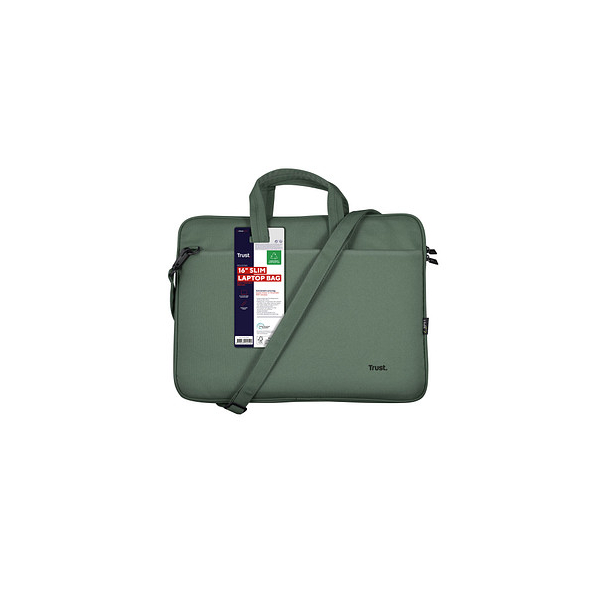 8713439244502 - Laptoptasche Bologna Slim Kunstfaser grün 24450 bis 406 cm (16 Zoll) 8713439244502 Trust 8713439244502 - Laptoptasche Bologna Slim Kunstfaser grün 24450 bis 406 cm (16 Zoll) 8713439244502 Trust