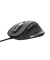Trust Fyda Comfort Eco Maus ergonomisch kabelgebunden schwarz, silber