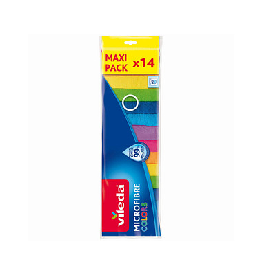 vileda COLORS MAXI PACK Mikrofasertücher, vileda COLORS MAXI PACK Mikrofasertücher,