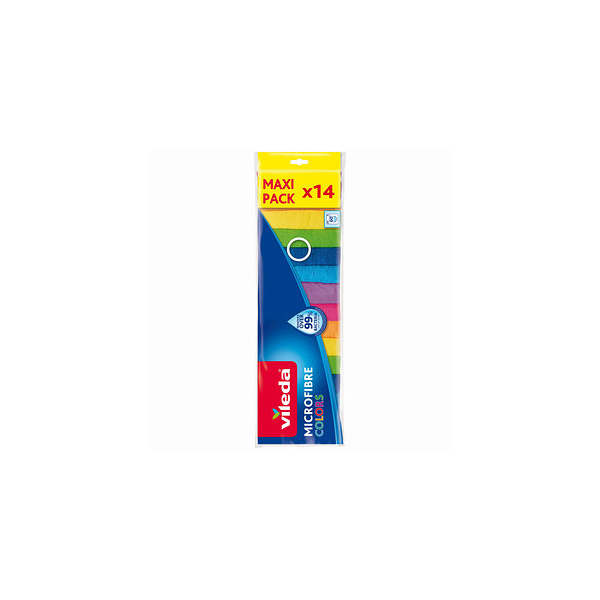 4023103238978 - vileda COLORS MAXI PACK Mikrofasertücher Mikrofaser 60 °C waschbar 14 St 4023103238978 - vileda COLORS MAXI PACK Mikrofasertücher Mikrofaser 60 °C waschbar 14 St