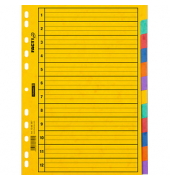 Kartonregister FACT!plus 1066587, 12-teilig blanko, A4, 225 g/m², 12-teilig