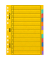 Kartonregister FACT!plus 1066587, 12-teilig blanko, A4, 225 g/m², 12-teilig