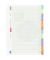 Kartonregister Recycling 1066577, 12teilig blanko, A4, 240 g/m², 12-teilig