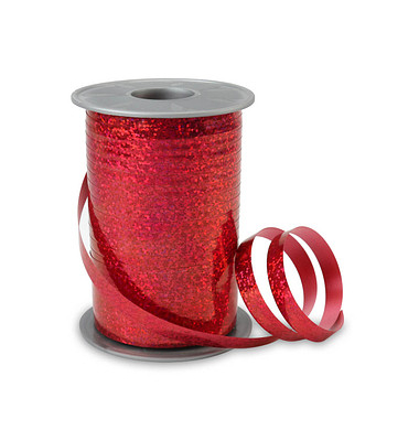 Geschenkband HOLLY 1979-609, 10mm x 200m, rot Geschenkband HOLLY 1979-609, 10mm x 200m, rot