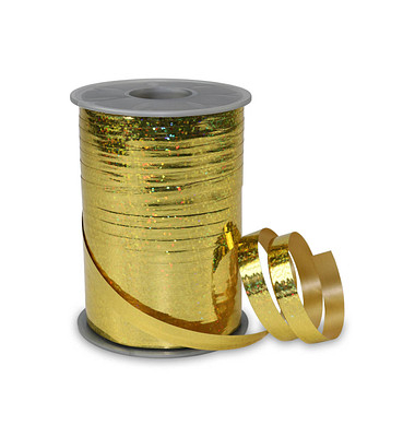 Geschenkband HOLLY 1979-634, 10mm x 200m, gold Geschenkband HOLLY 1979-634, 10mm x 200m, gold