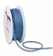 PRÄSENT Kordel Jute matt blau 2,0 mm x 25,0 m