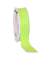 Geschenkband NEW LIFE DOTS 8572520-127,  weiße Punkte, 25mm x 20m, hellgrün