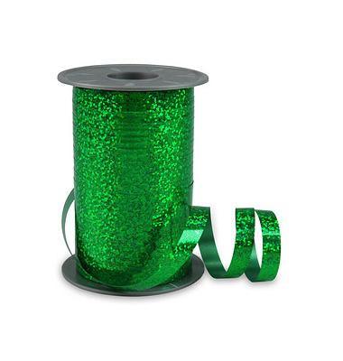 Geschenkband HOLLY 1979-607, 10mm x 200m, grün Geschenkband HOLLY 1979-607, 10mm x 200m, grün