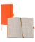 Notizbuch Q22 25-452, Tucson, orange, A6, kariert, 80g, 96 Blatt / 192 Seiten