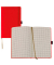 Notizbuch Q22 25-757, Tucson, rot, A6, kariert, 80g, 96 Blatt / 192 Seiten