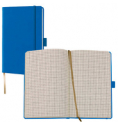 Notizbuch Q22 25-914, Tucson, blau, A6, kariert, 80g, 96 Blatt / 192 Seiten