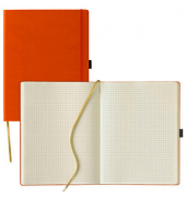 Notizbuch Q28 25-446, Tucson, orange, A4, kariert, 80g, 120 Blatt / 240 Seiten