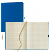 Notizbuch Q28 25-914, Tucson, blau, A4, kariert, 80g, 120 Blatt / 240 Seiten