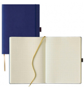 Notizbuch Q28 25-481, Tucson, blau, A4, kariert, 80g, 120 Blatt / 240 Seiten