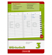 Wörterheft 10-45996, Lineatur 3 / Schreiblern-Lineatur, A5, 90g, grün/rot, 16 Blatt / 32 Seiten