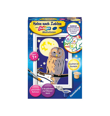 Ravensburger Malen-nach-Zahlen Nachteule mehrfarbig