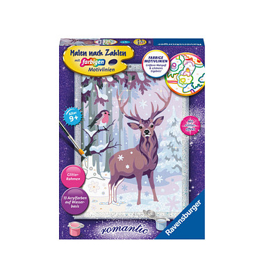 Ravensburger Malen-nach-Zahlen Stolzer Hirsch mehrfarbig