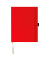 Notizbuch Q28 25-757, rot, A4, kariert, 80g, 120 Blatt / 240 Seiten