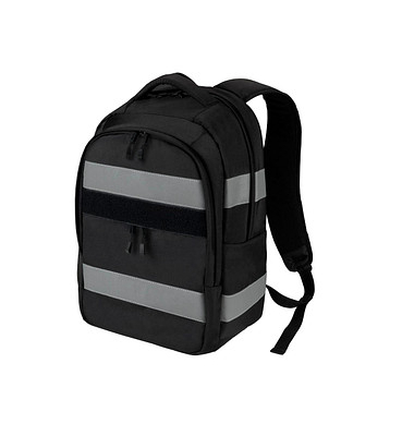 DICOTA Rucksack Hi-Vis Kunstfaser schwarz