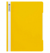 Schnellhefter 102011010, A4+, gelb, Polyvinylchlorid (PVC), Vorderdeckel transparent