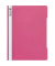 Schnellhefter 102011026, A4+, pink, Polyvinylchlorid (PVC), Vorderdeckel transparent