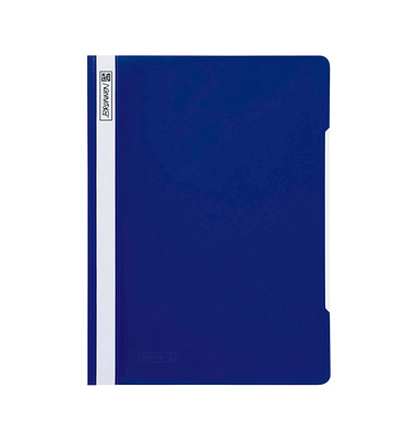 Schnellhefter 102011030, A4+, dunkelblau, Polyvinylchlorid (PVC), Vorderdeckel transparent