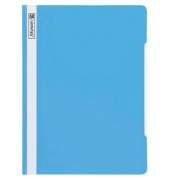 Schnellhefter 102011032, A4+, hellblau, Polyvinylchlorid (PVC), Vorderdeckel transparent