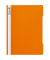 Schnellhefter 102011040, A4+, orange, Polyvinylchlorid (PVC), Vorderdeckel transparent