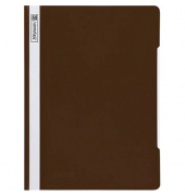 Schnellhefter 102011079, A4+, braun, Polyvinylchlorid (PVC), Vorderdeckel transparent
