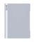 Schnellhefter 102011080, A4+, grau, Polyvinylchlorid (PVC), Vorderdeckel transparent