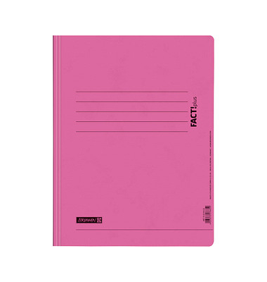 Schnellhefter FACT!plus 102010622, A4, rosa, Pressspankarton, 375g Schnellhefter FACT!plus 102010622, A4, rosa, Pressspankarton, 375g