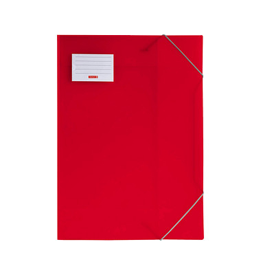 Heftbox FACT!pp 104705323, A3 rot transparent, Polypropylen (PP)