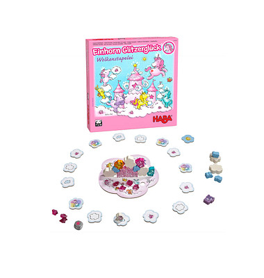 HABA Einhorn Glitzerglück – Wolkenstapelei Geschicklichkeitsspiel