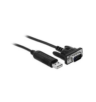 DeLOCK USB AD-SUB 9 Adapter 1,8 m schwarz