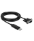 DeLOCK USB AD-SUB 9 Adapter 1,8 m schwarz