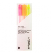 ™ Joy Glitzer-Gelstifte für Schneideplotter farbsortiert (neonpink, neonorange, neongelb), Schneideplotter-Gelstifte